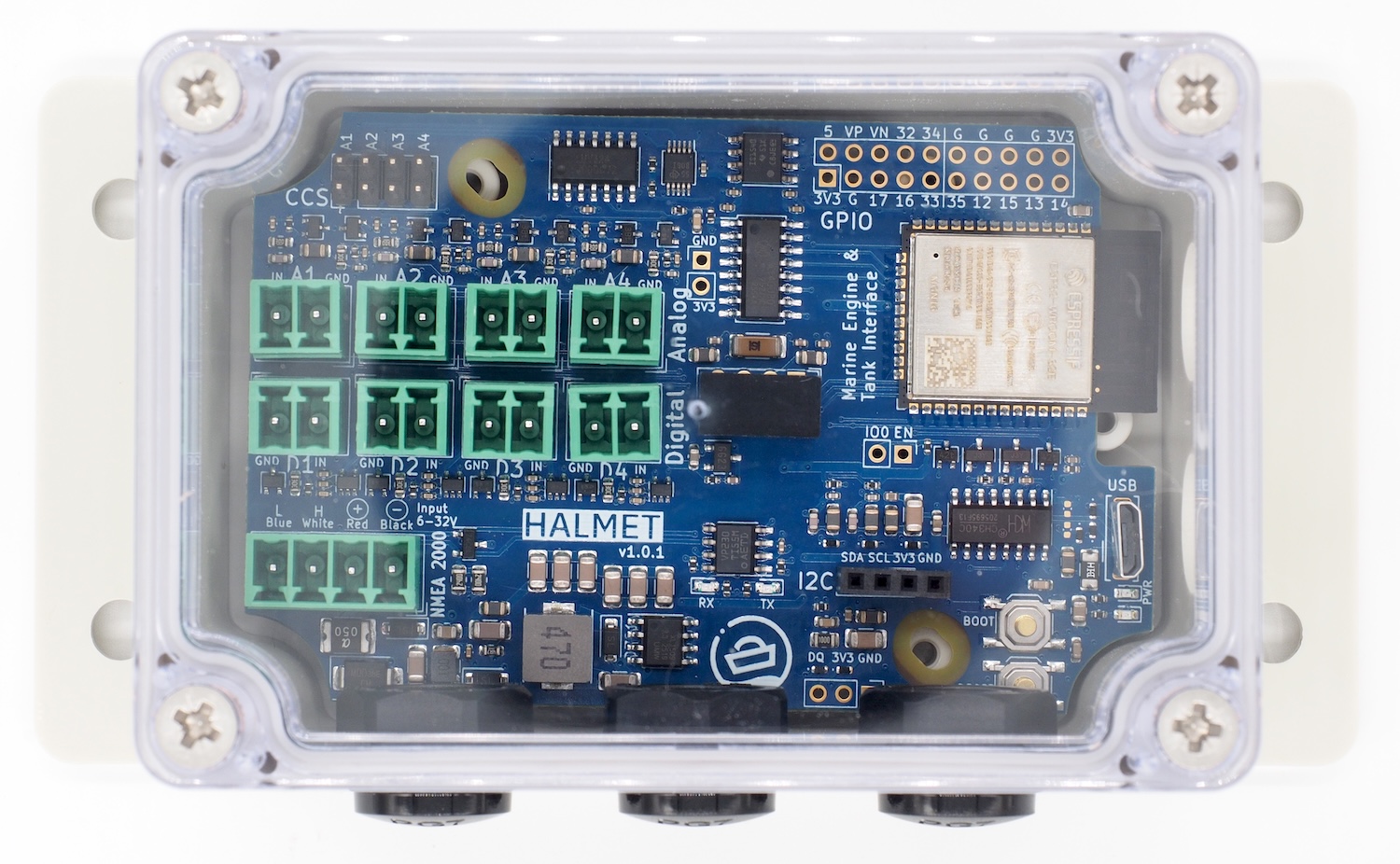 HALMET in waterproof enclosure